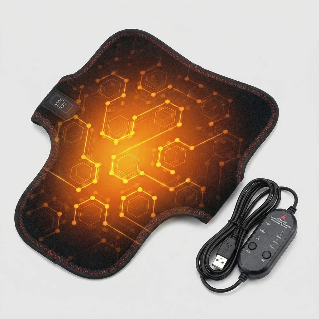 Cinturón masajeador eléctrico con calor para el cuello, con 3 niveles de temperatura ajustables para calidez y relajación, soporte para masaje cervical