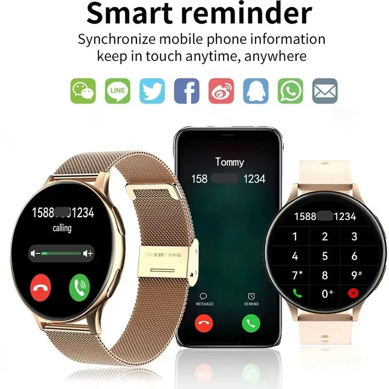 LIGE Reloj Inteligente Bluetooth Reproductor Música