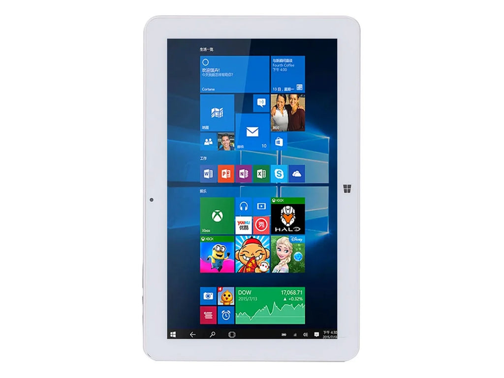 El más nuevo juego Play 10,6 "Windows 10 Tablet PC 4G RAM 128GB ROM 64 bits Intel Core m3-7Y30 Quad Core cámara Dual 1920x1080 IPS