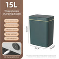 Bote de basura inteligente sin contacto recargable por USB