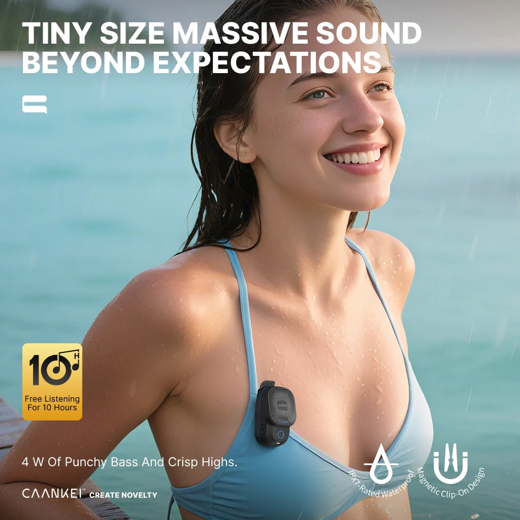Altavoz Bluetooth portátil IPX7 altavoces portátiles impermeables deporte al aire libre micrófono con Clip altavoz llamadas/música Mini caja de sonido