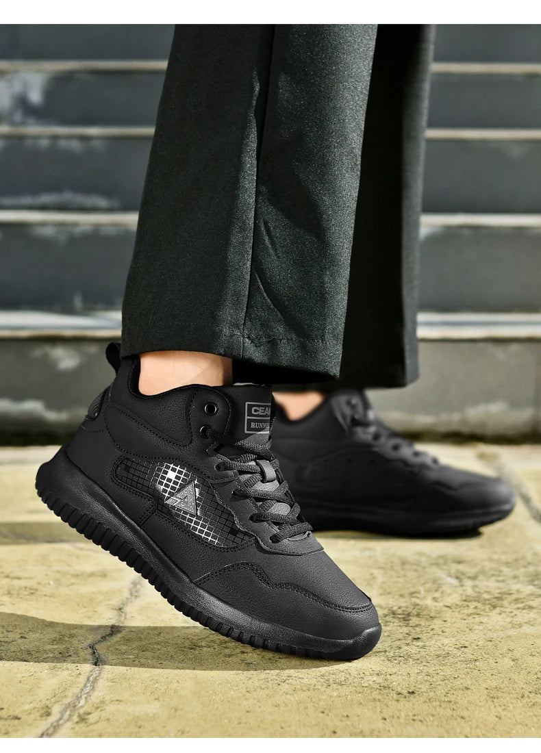 Zapatos de Chef para las cuatro estaciones, suela suave, antideslizantes, impermeables, a prueba de aceite, zapatos de trabajo de cocina, zapatillas ligeras informales de moda de talla grande para hombre