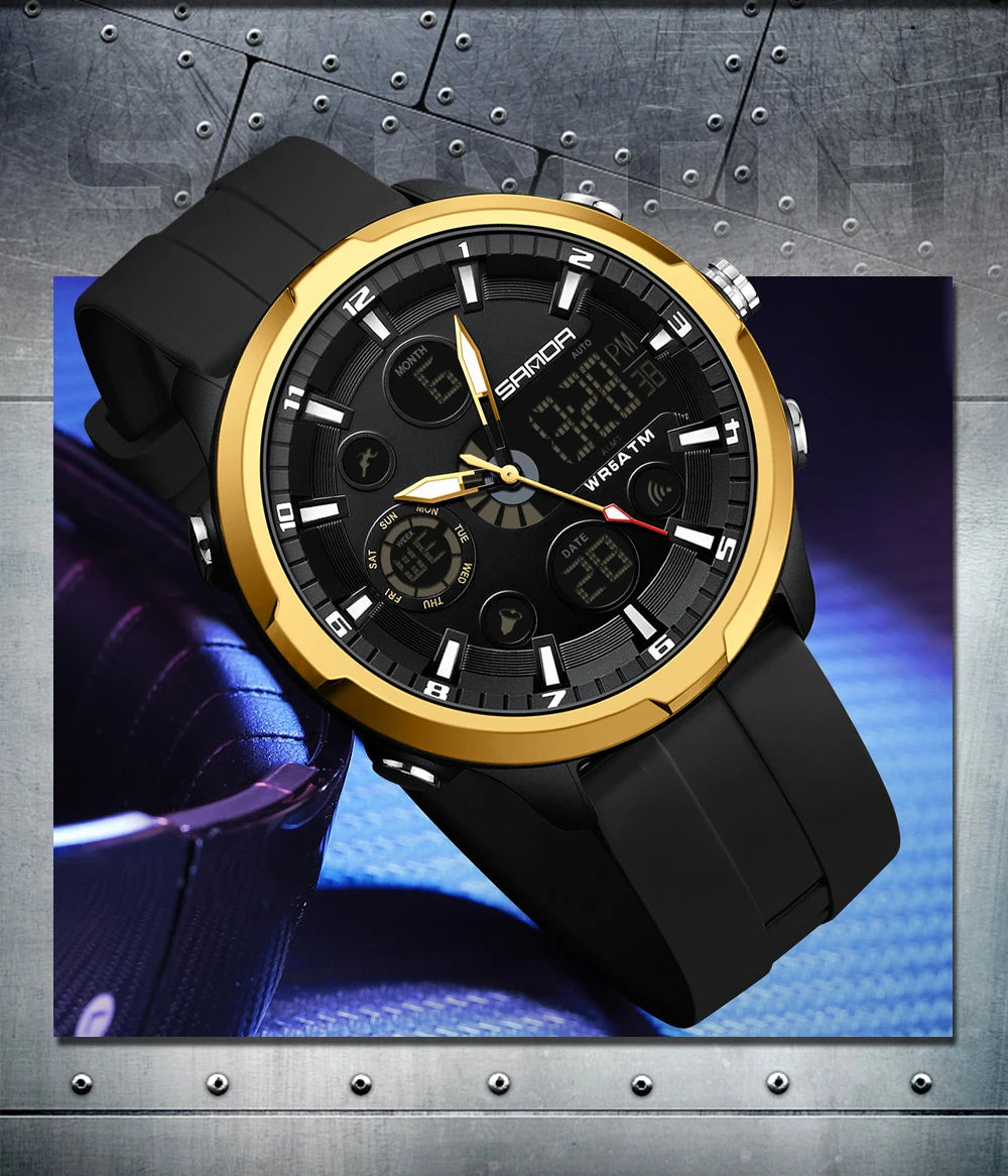 Reloj Militar Digital SANDA G Doble Pantalla para Hombre