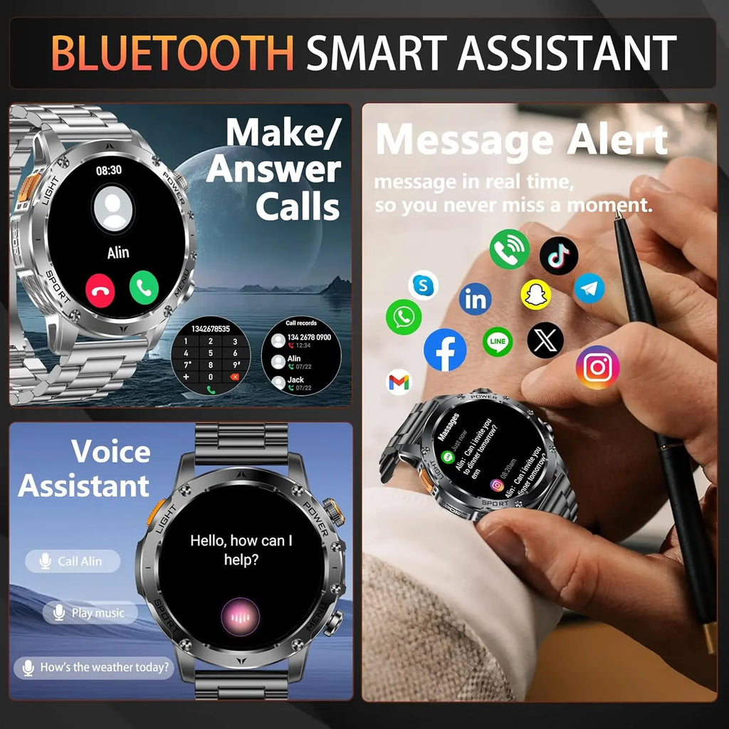 AK87 Reloj Inteligente GPS Linterna 3ATM