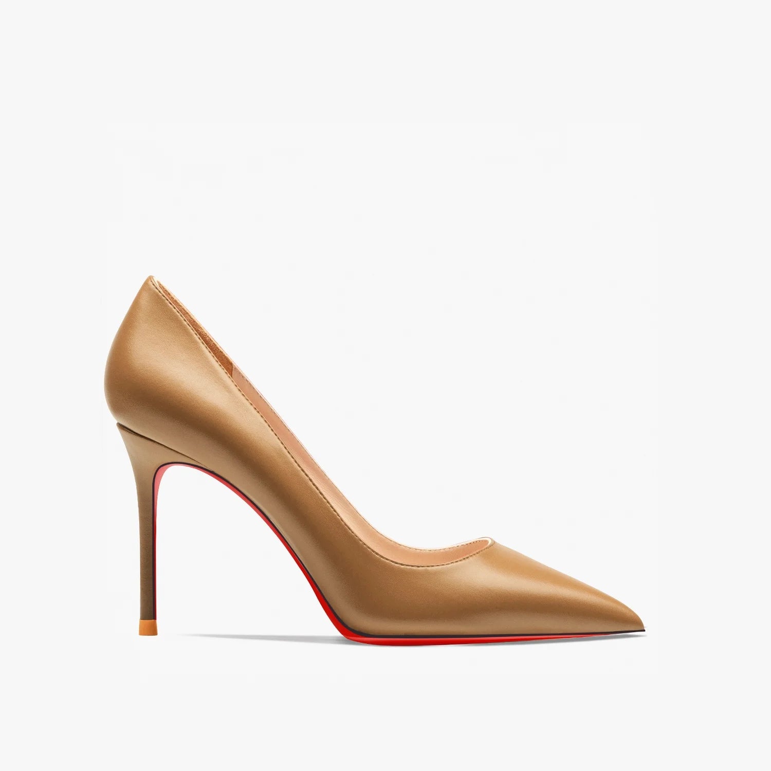 Zapatos de Tacón Alto de Punta Fina para Mujer – Cuero Mate