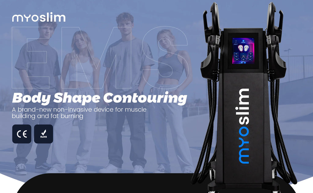 Máquina EMS para Esculpir el Cuerpo, Estimulación Muscular por Radiofrecuencia, Quema de Grasa, 6500W, Equipo de Adelgazamiento y Pérdida de Peso, Zero MYOslim EMS