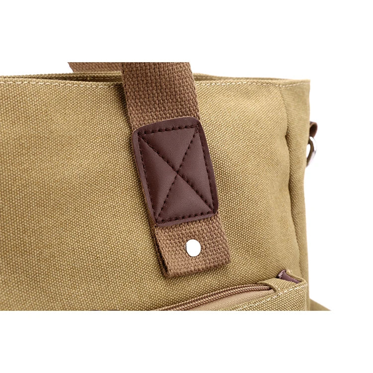 Bolso Bandolera Retro de Lona, Bolso de Mano para Viajar al Trabajo, Bolso de Hombro, Bolso de Trabajo, Bolso de Gran Capacidad
