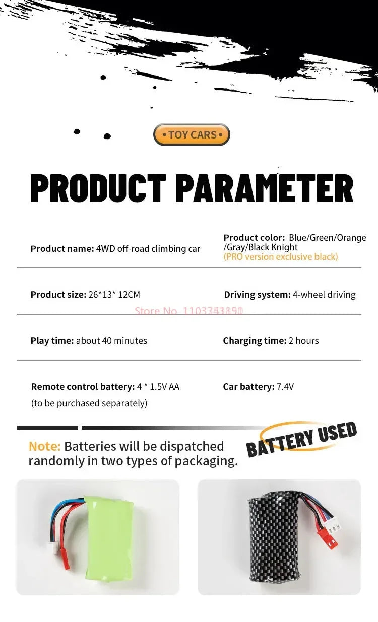 JJRC C8801 PRO 1/18 Coche Todoterreno con Suspensión 4WD Totalmente Proporcional, Coche RC Eléctrico, Modelo de Juguete para Niños, Regalo
