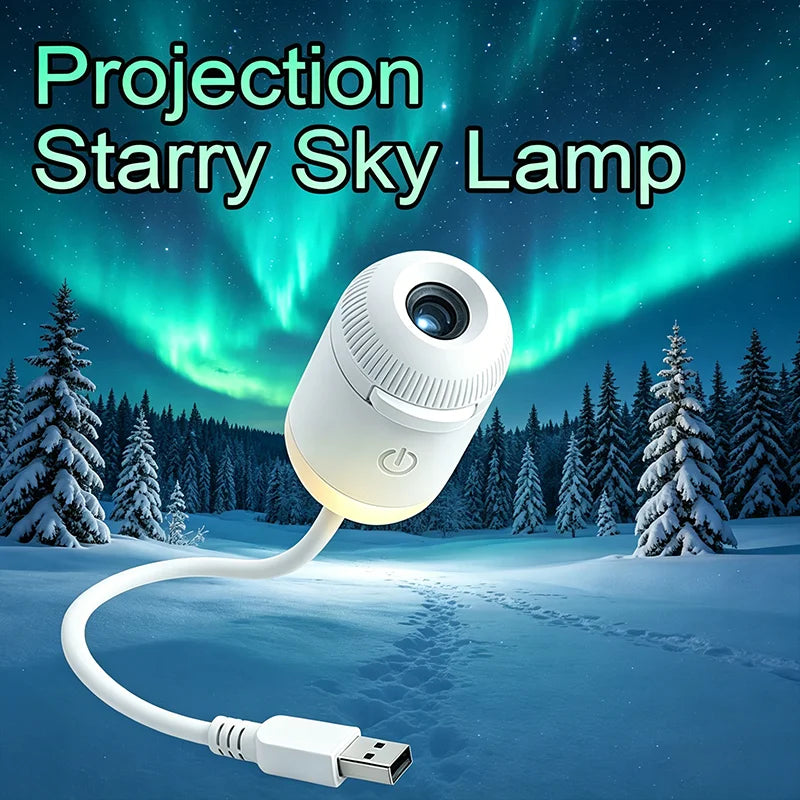 Mini proyector de estrellas Galaxy, luz nocturna dos en uno, luz ambiental para el hogar, decoración para dormitorio y coche, regalo para niños