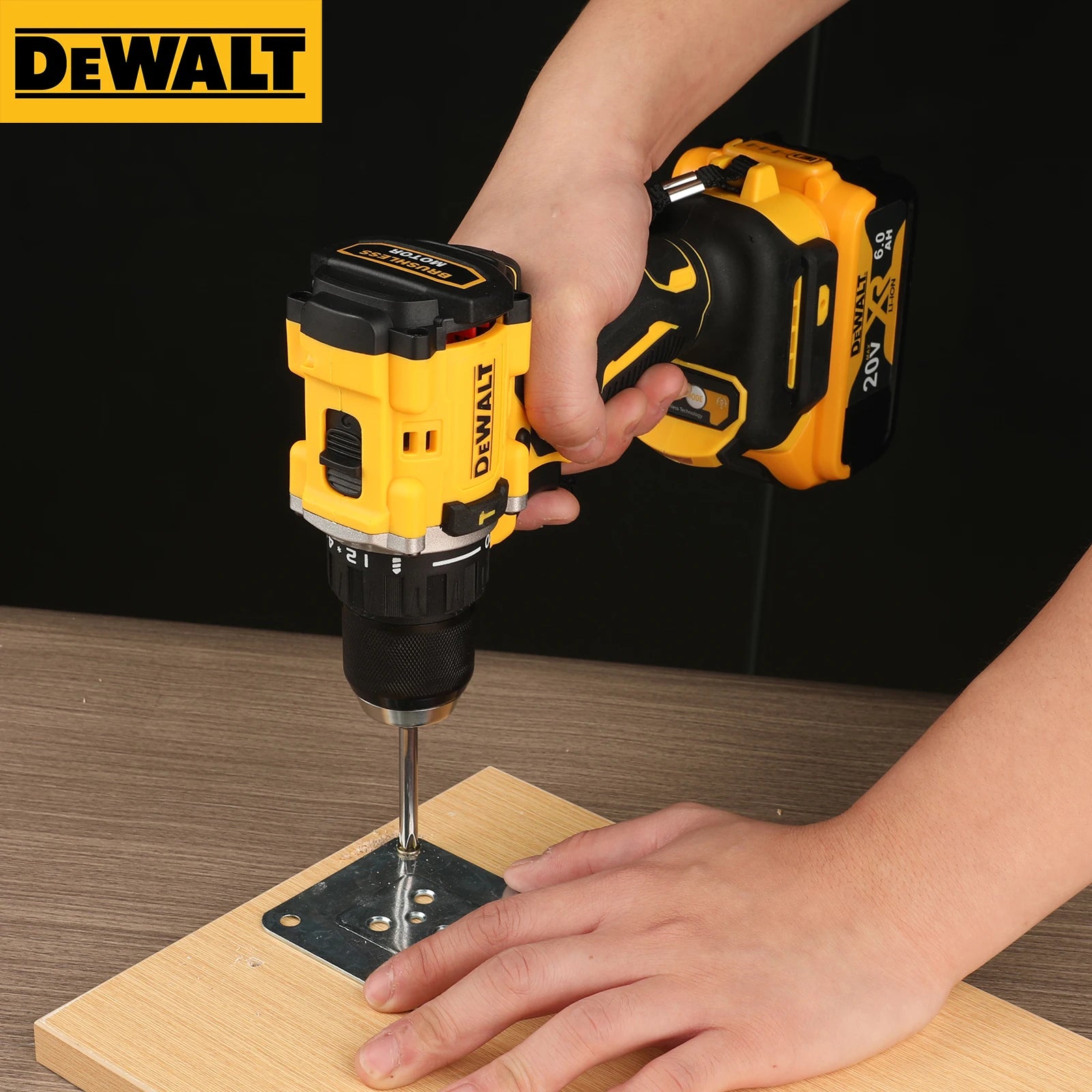DEWALT DCD805 20V herramientas eléctricas taladro de impacto sin escobillas destornillador eléctrico inalámbrico taladro manual multifunción