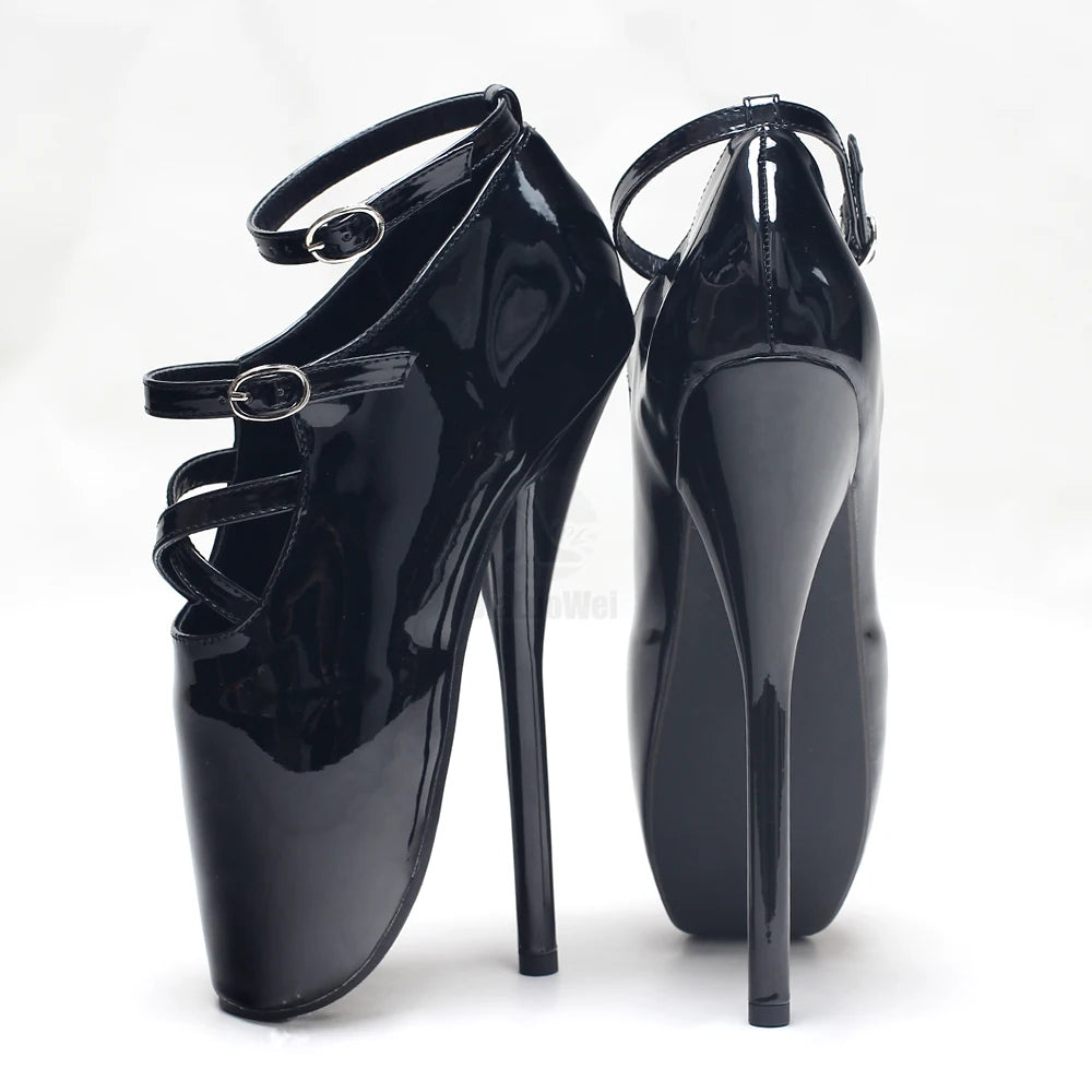 Zapatos de Ballet con Tacón Fino de Alto Extremo para Mujer
