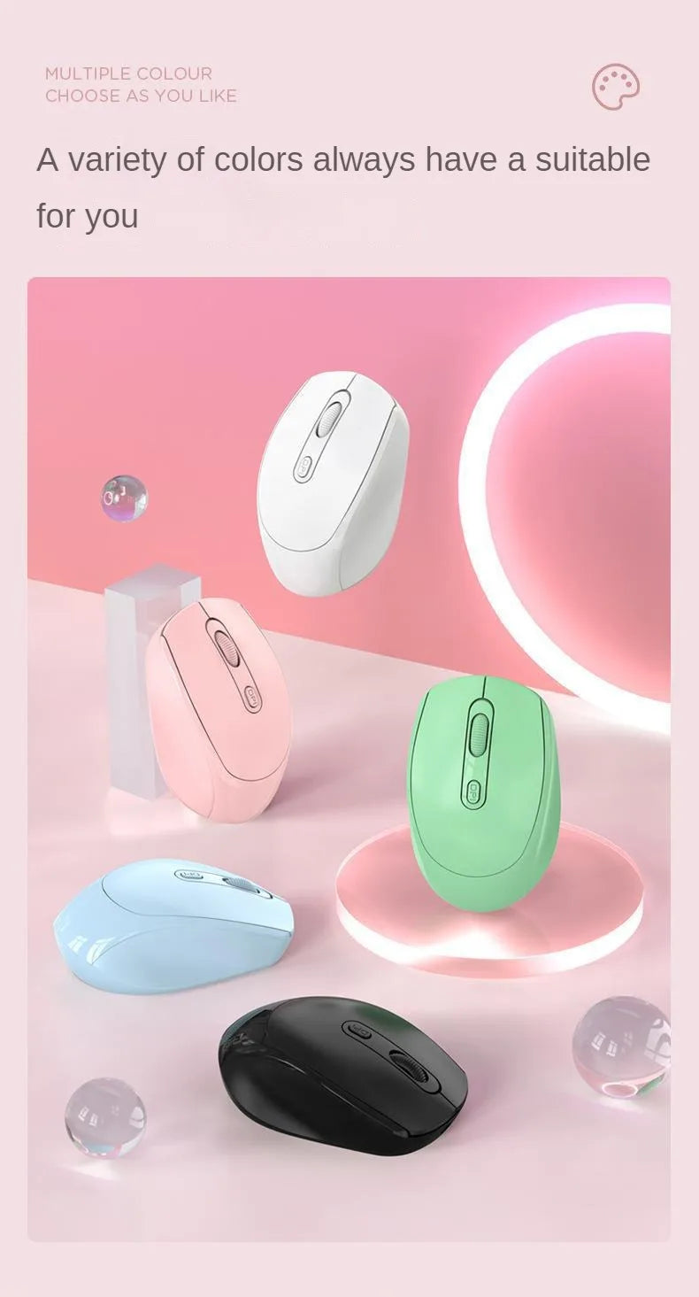 Ratón inalámbrico MINGCVIL, ratón Bluetooth recargable RGB, ratón inalámbrico para ordenador, ratón ergonómico para juegos para ordenador portátil, PC, DPI ajustable