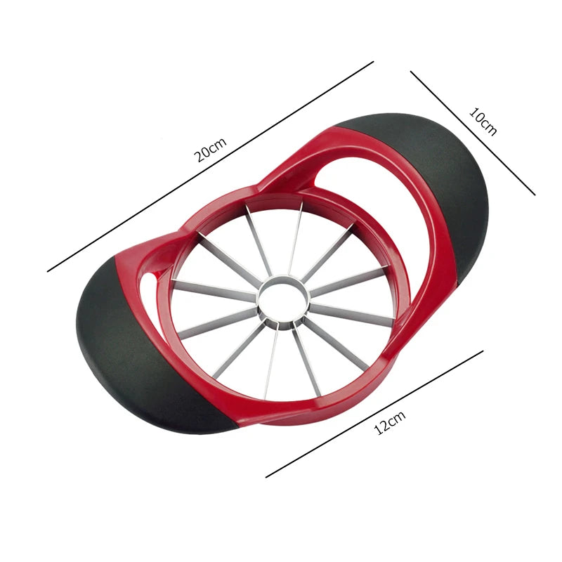 Rebanador de manzanas de acero inoxidable LMETJMA, cortador de manzanas ultracargado mejorado de 8 hojas, divisor KC0310