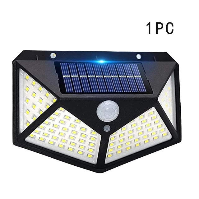 Luces Solares Exteriores 100 LED con Sensor de Movimiento