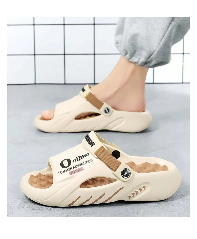 Sandalias slide para hombre en EVA antideslizante para playa e interior