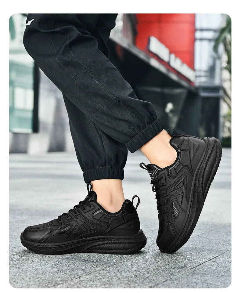 Zapatos de Chef de Hotel para las cuatro estaciones, transpirables, ligeros, antideslizantes, impermeables, a prueba de aceite, zapatos de trabajo de cocina, calzado deportivo informal para exteriores para hombre