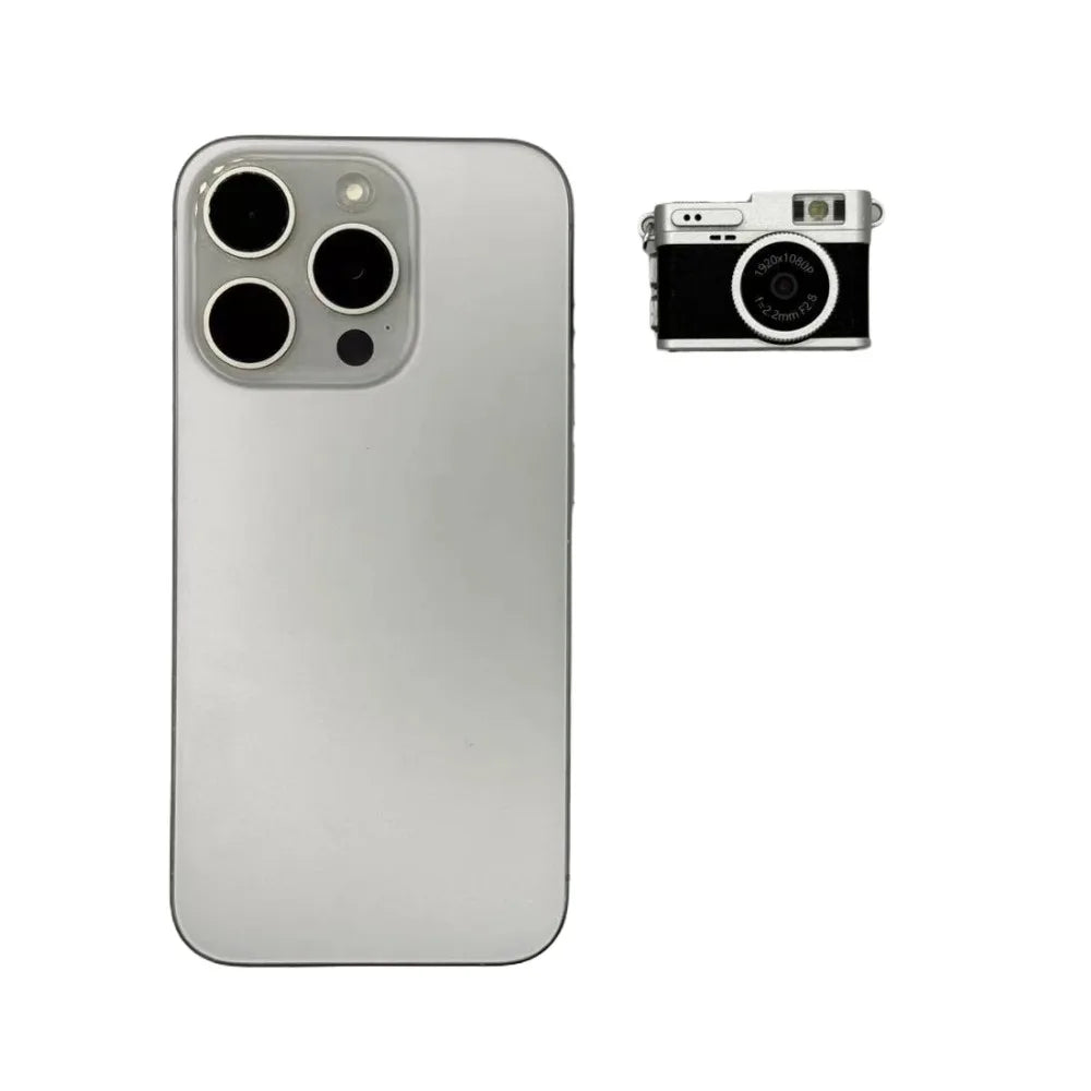 Mini Cámara Digital 1080P con Pantalla IPS, Grabadora de Video Portátil Retro
