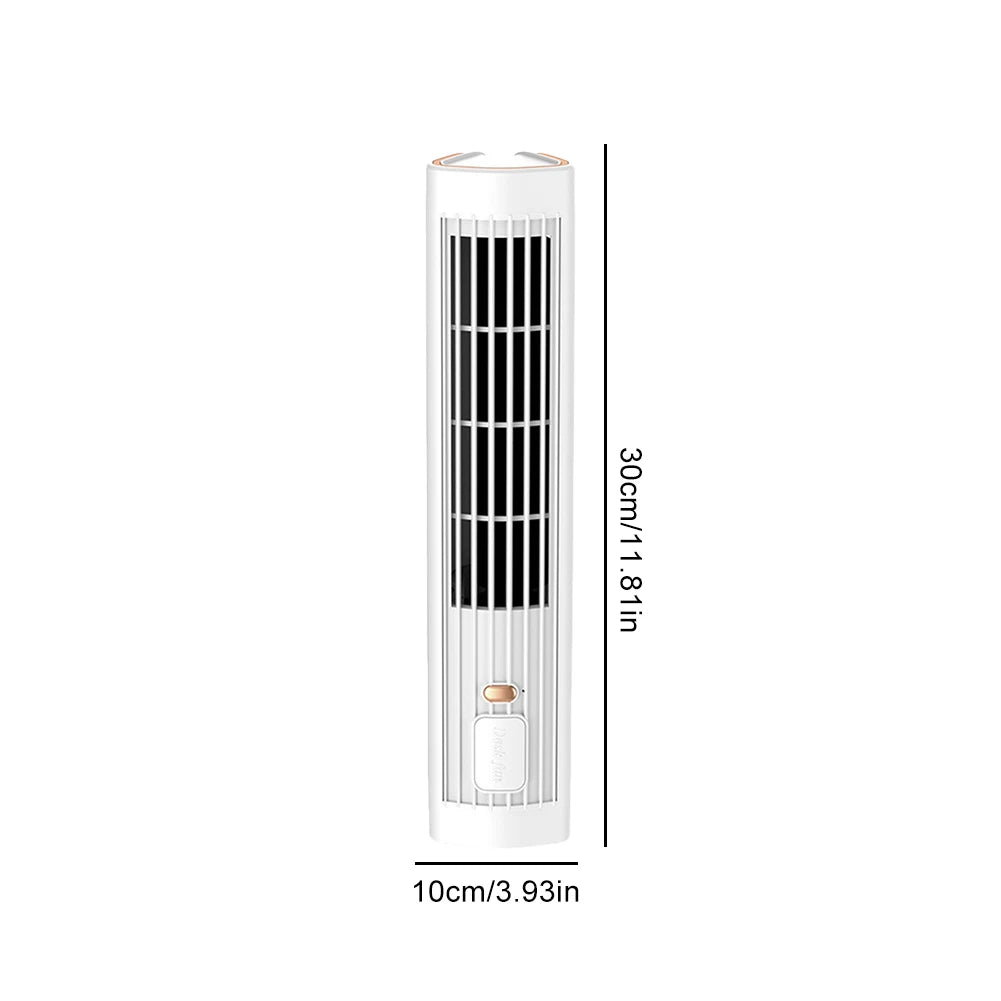 Ventilador de Torre Sin Aspas Recargable USB con Batería