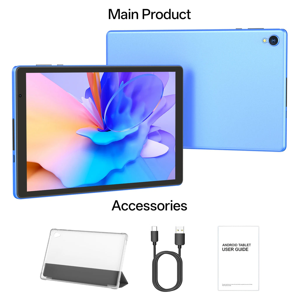 Nueva Tablet Android 14 de 10.0 Pulgadas Actualizada 2026, 4GB de RAM (2+2GB Expandible), 32GB de ROM, Compatible con 5G WiFi + WiFi 6, Funda Gratis