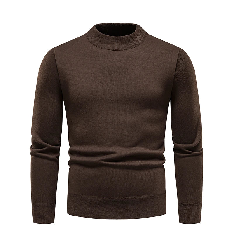 Jersey para hombre, suéter suave, camisas de terciopelo de invierno, ropa de marca, blusa fría cálida de lana tejida, camisas inferiores ajustadas