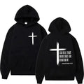 Sudadera con Capucha Estampado Religioso para Hombre, Pullover