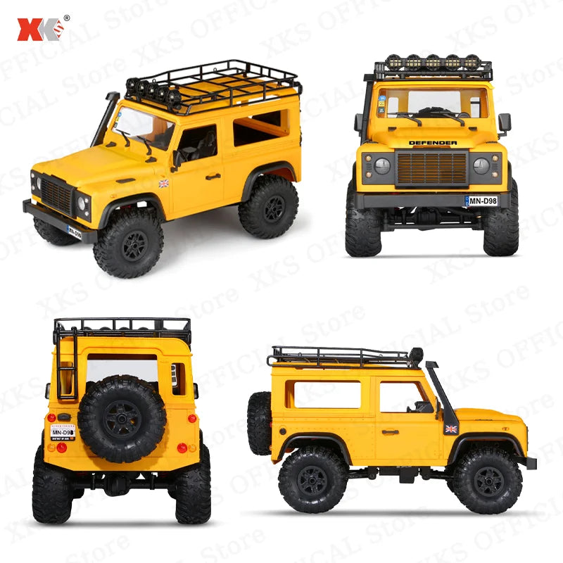 MN MN99S MN78 MN98 MN99 D90 1/12 RC coche 2,4G Control remoto 4X4 todoterreno luz LED 4WD escalada RC camión coche de juguete regalo para niño