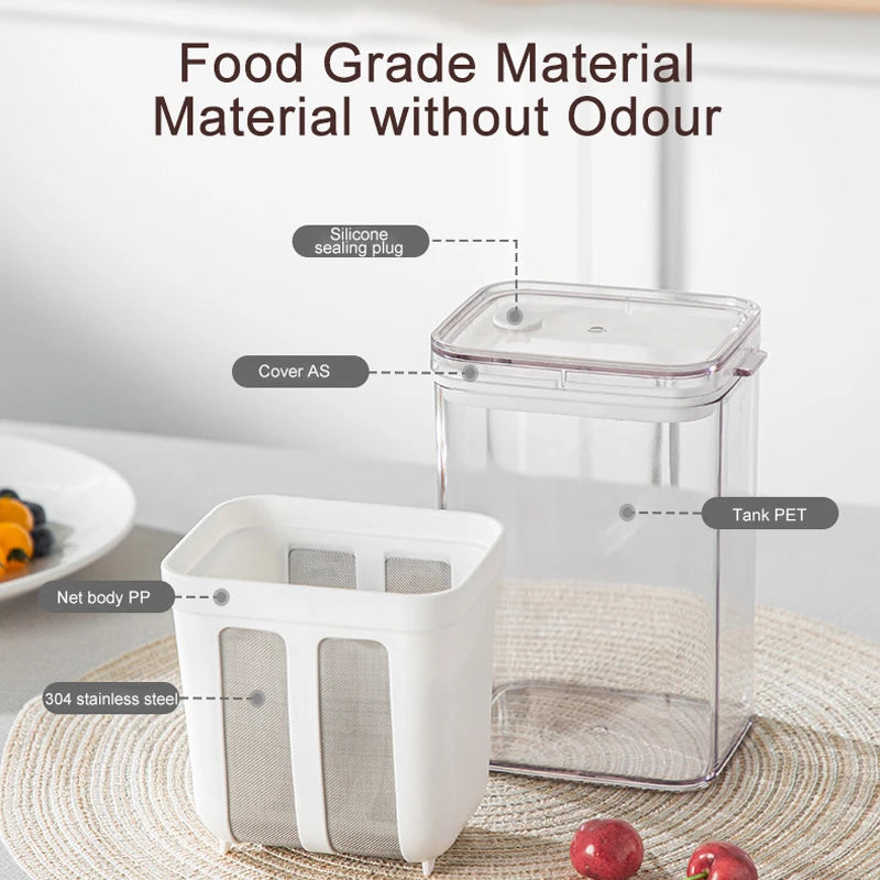 Filtro de yogur colador de alimentos máquina de yogur griego pantalla de filtro extracción en frío herramientas de separación de suero separador de humedad de queso
