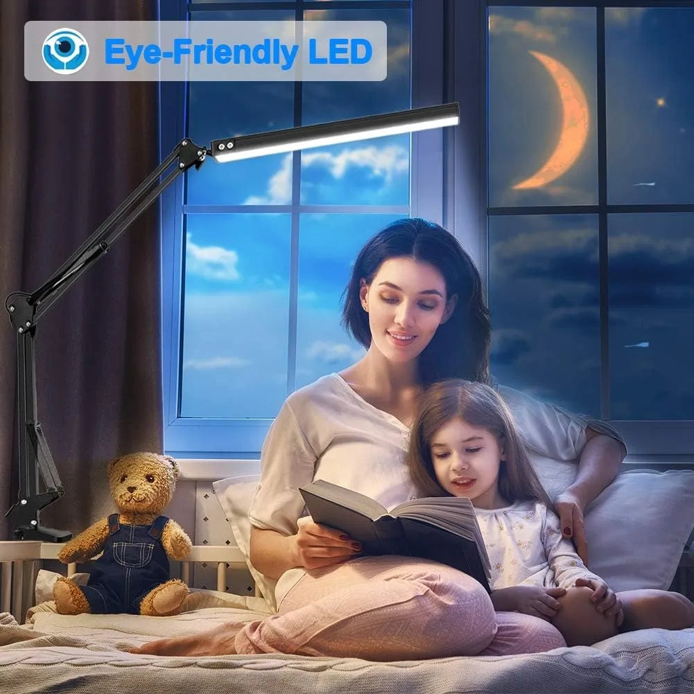Lámpara LED de Escritorio Plegable con Clip Metálico 3 Colores