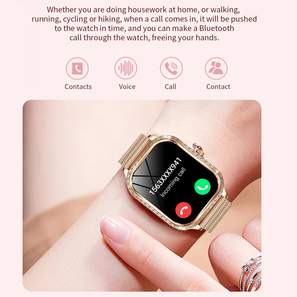 Reloj Inteligente Mujer HD 1.75 Fitness Bluetooth