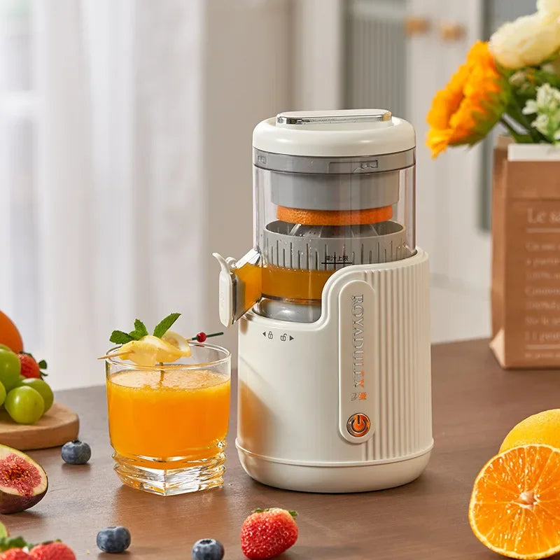 Exprimidor de Gran Diámetro con Separación de Jugo y Pulpa