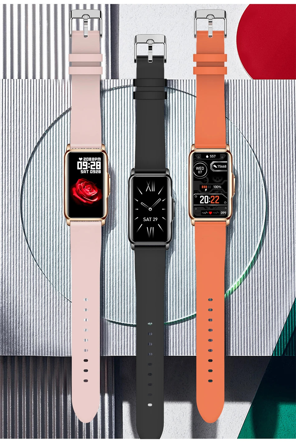 Smartwatch LIGE pantalla táctil 1,47" con monitor de salud y deportes