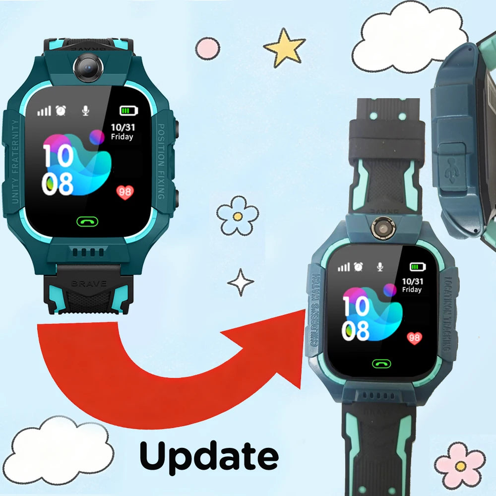 Reloj inteligente para niños, tarjeta Sim 4g, rastreador SOS, llamada, teléfono, cámara, Chat de voz, foto, reloj inteligente para niños, cámara, regalos de cumpleaños para niños y niñas