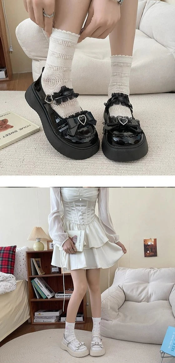 Zapatos Mary Jane con Plataforma y Hebilla para Mujer