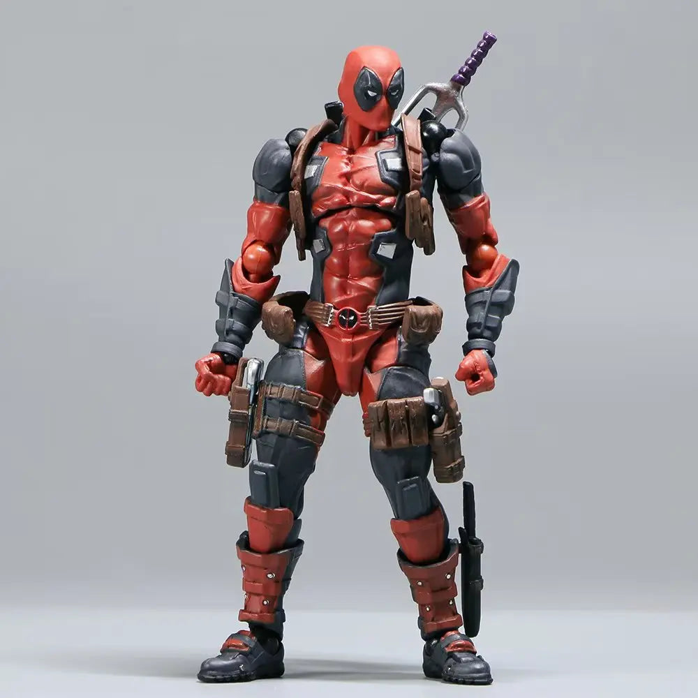 INCREDIBLE YAMAGUCHI Deadpool & Wolverine 2,0 figura de acción gris mutantes articulación móvil KAIYODO Wade modelo película juguetes para niños regalo
