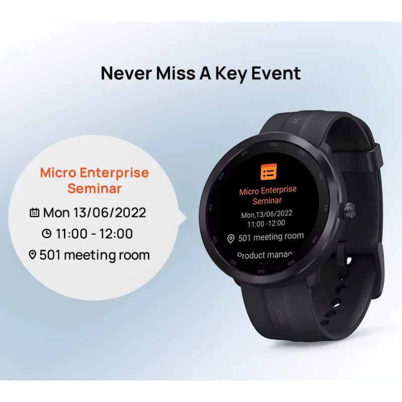 Nuevo Reloj Inteligente de 1.3 Pulgadas 2001 con Recordatorios Avanzados de Salud, Compatible con 115 Modos de Fitness, 5 ATM, 280mAh