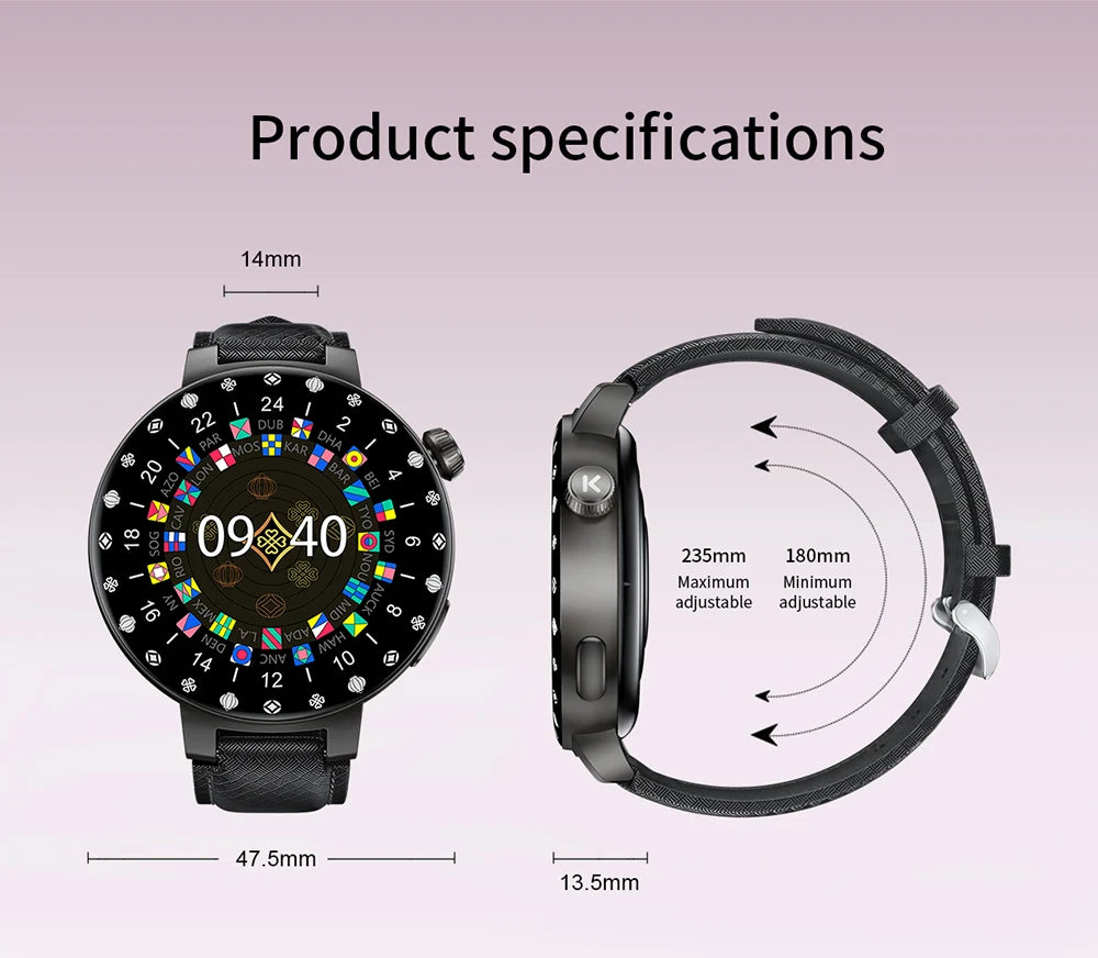 KUMI GT6 Pro Reloj Inteligente AMOLED NFC