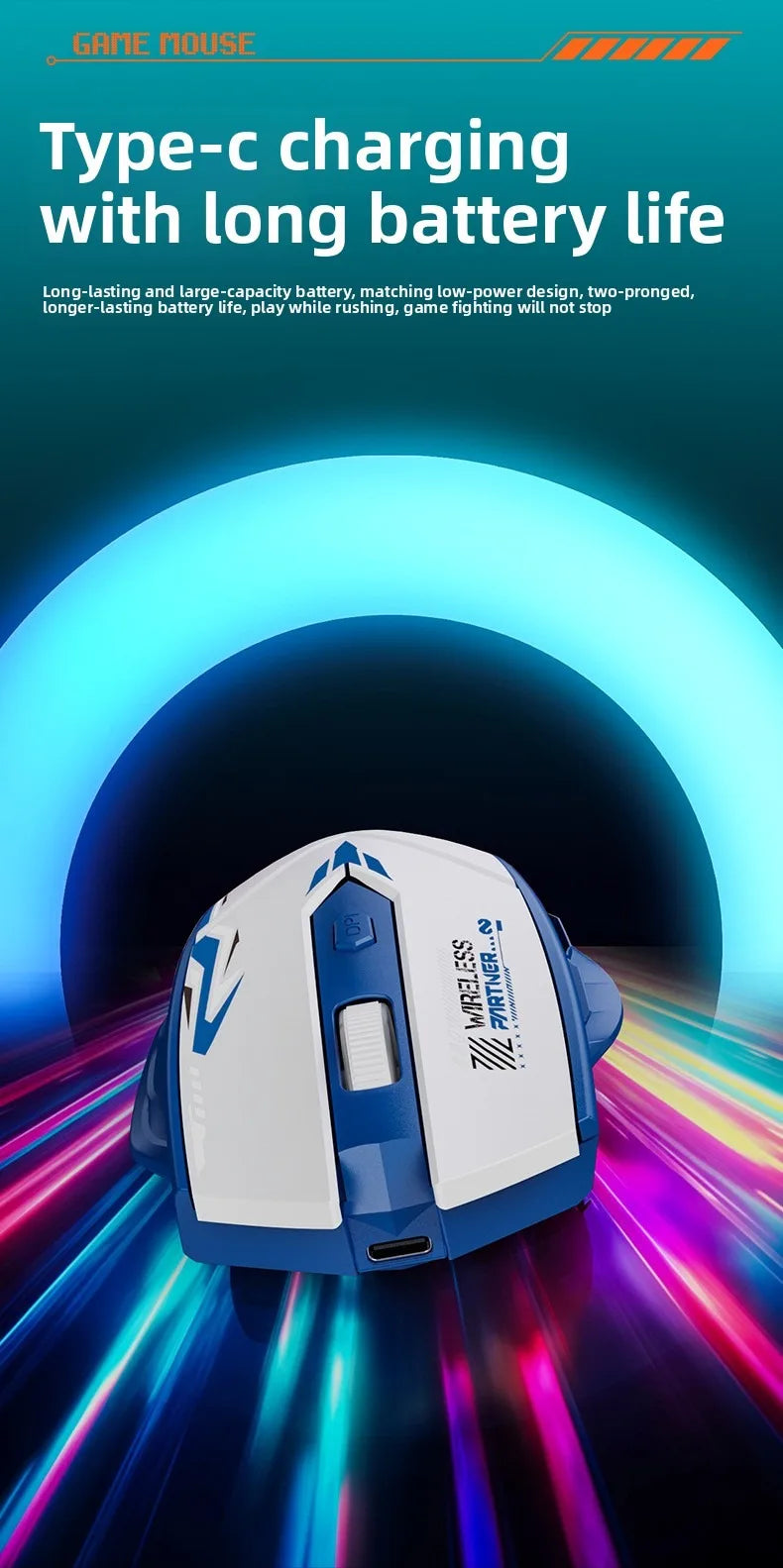 Ratón inalámbrico de modo Dual 2,4G, compatible con Bluetooth, recargable, brillante, silencioso, inalámbrico, para ordenador, PC y portátil