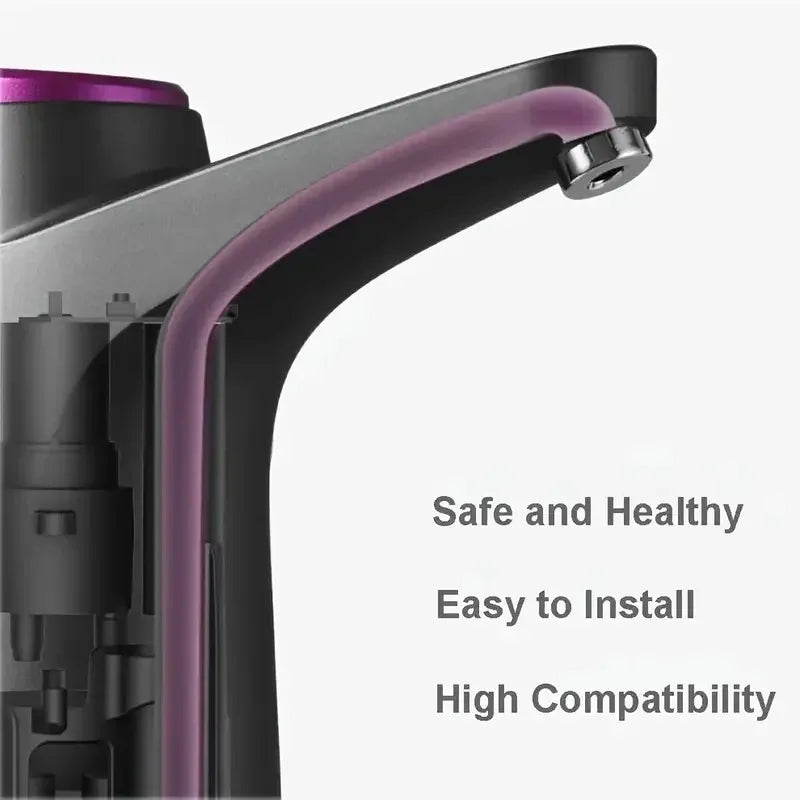 Dispensador de agua portátil de 5 galones con carga USB: bomba eléctrica automática adecuada para uso doméstico, oficina y exterior