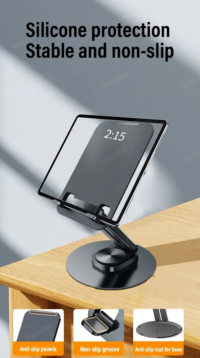 360 °   Soporte Giratorio para Teléfono, Tablet y Laptop, Antideslizante, para Escritorio, Oficina y Caminadora, Compatible con iPhone 17, 16, Samsung S26, S25