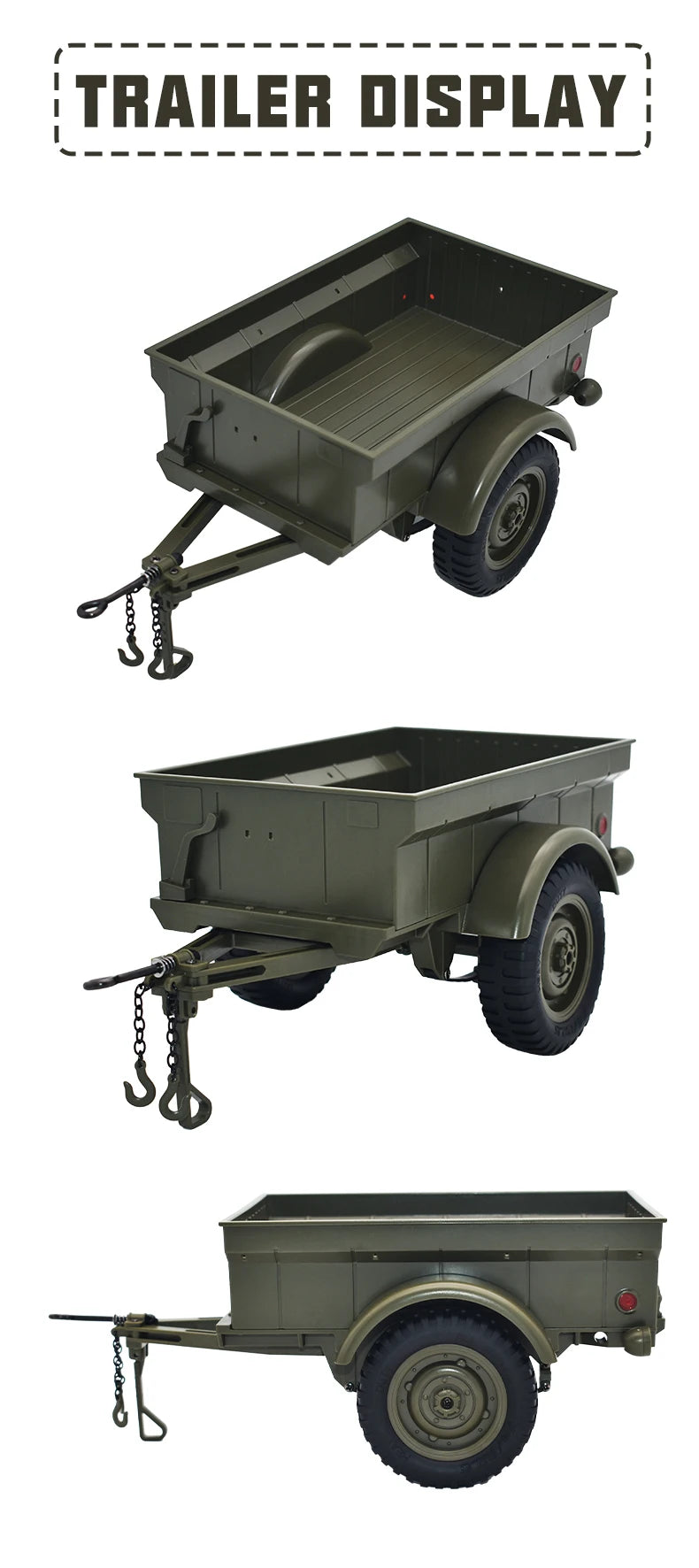 Coche RC Jeep Willys 1941, 2.4G 4WD, Crawler Militar Todoterreno