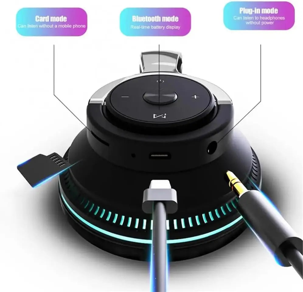 Auriculares Bluetooth Over-Ear 24h Gaming HiFi