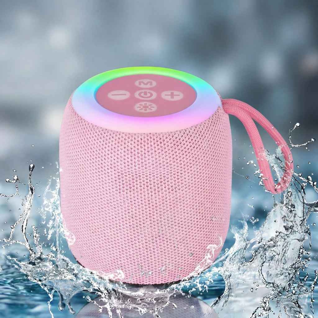 Parlante Bluetooth Portátil con Luces RGB y Sonido 5W