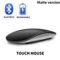 Ratón inalámbrico Bluetooth mejorado para ordenador, recargable, táctil, delgado, ergonómico, de modo dual, silencioso, para Apple Macbook Air