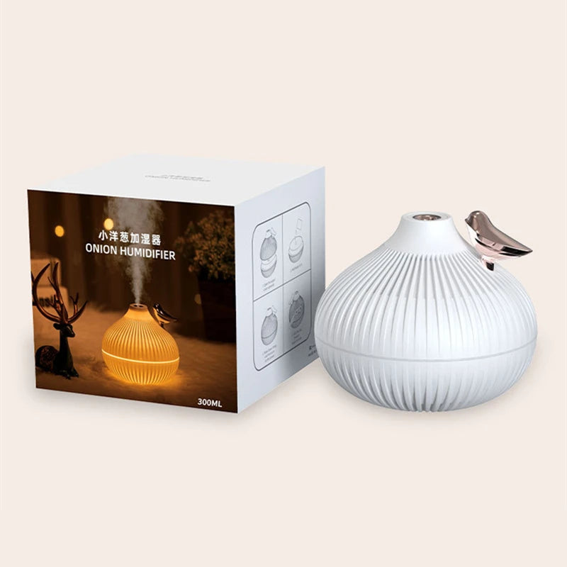 Humidificador USB 300ml con Luz LED Nocturna