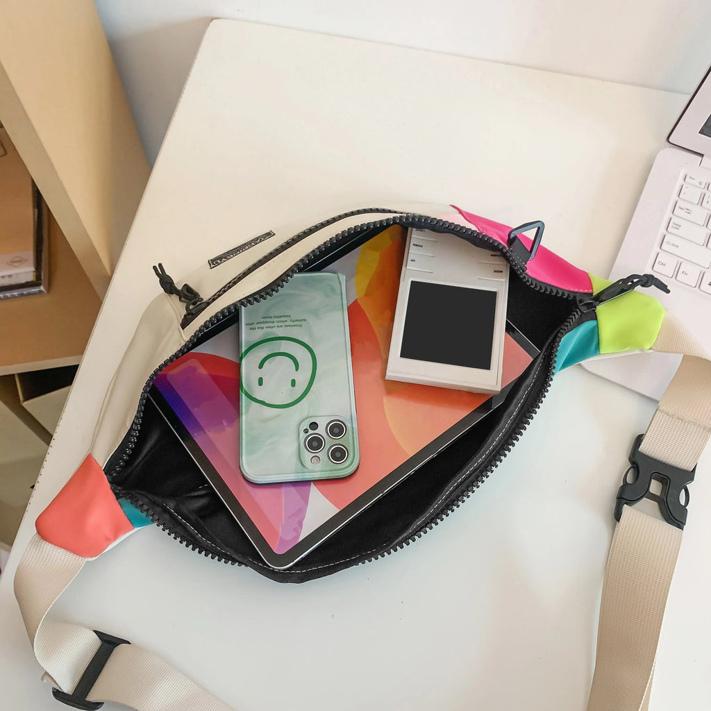 Nueva moda bolso de pecho para hombre, bolso cruzado versátil e informal, riñonera deportiva, bolso cruzado de viaje diario, bolso para teléfono