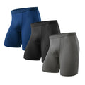 Bóxer de malla para hombre, ropa interior Sexy, Calzoncillos largos, 3 piezas