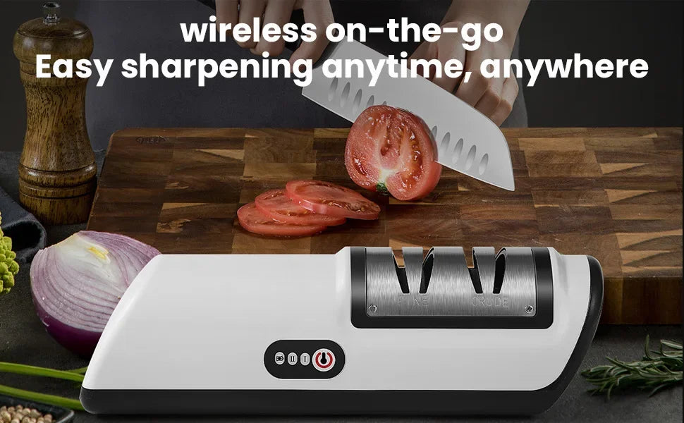 Afilador de Cuchillos Eléctrico TINSOL, Multifunción, Automático, Profesional, de 4 Velocidades, Accesorios de Cocina
