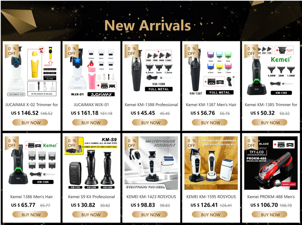 Kit de Cortapelos Profesional para Hombre, Máquinas de Barbería Profesional