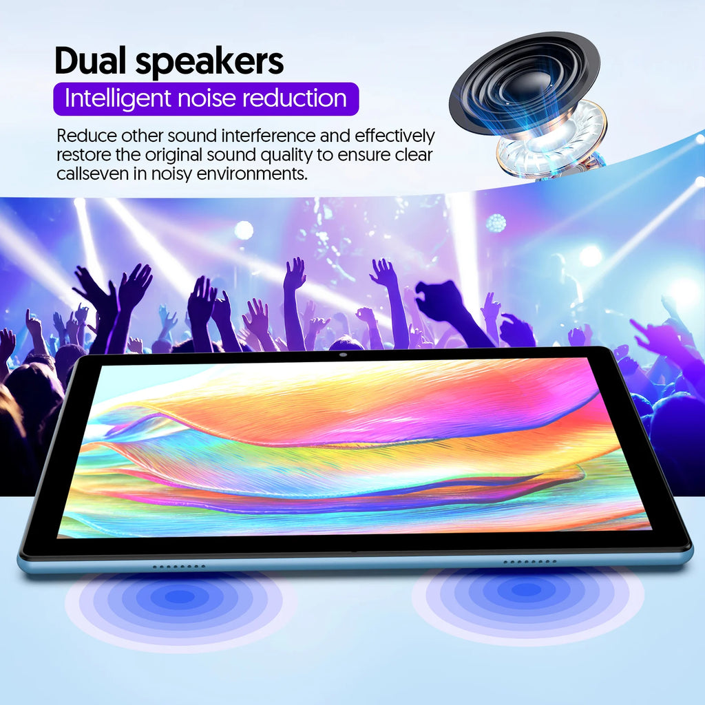 Modelo 2026 (Versión Mejorada) |   Tableta Android 16 de 10.1 Pulgadas |   Procesador de Cuatro Núcleos |   12GB (3GB + 9GB) de RAM + 64GB de ROM |   Wi-Fi 6