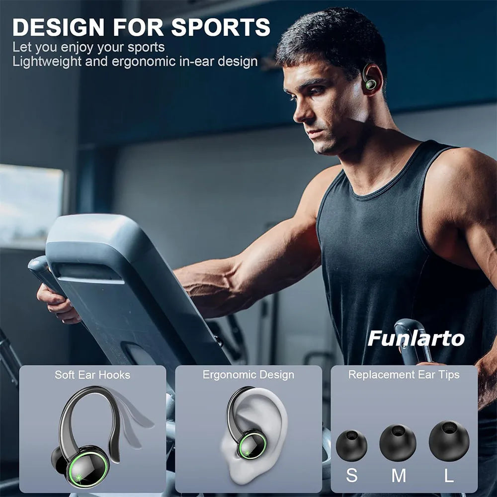 Auriculares Bluetooth 5.4 Deportivos 50h Graves